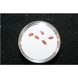 Loose Orange Stone, Lot of 5