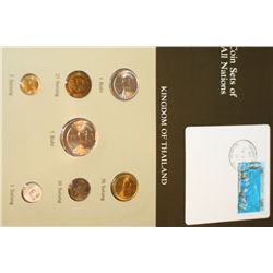 Kingdom of Thailand; Coin Sets of All Nations W/Stamp Dated 1987