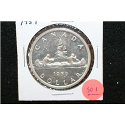 1959 Canada $1 Foreign Coin