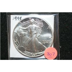 1991 Silver Eagle $1