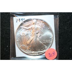 1992 Silver Eagle $1
