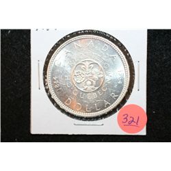 1964 Canada $1 Foreign Coin; Charlottetown Quebec