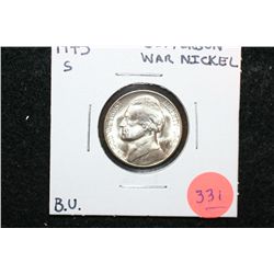 1945-S Jefferson War Nickel, BU