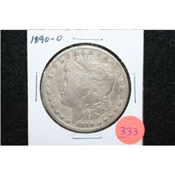 1890-O Silver Morgan $1