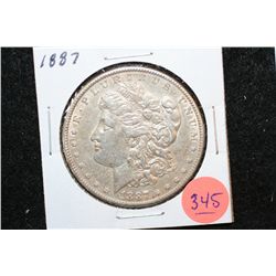 1887 Silver Morgan $1