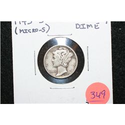 1945-S Mercury Dime, Micro S