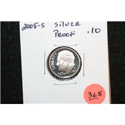 2005-S Roosevelt Dime, Silver Proof