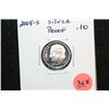 Image 1 : 2005-S Roosevelt Dime, Silver Proof