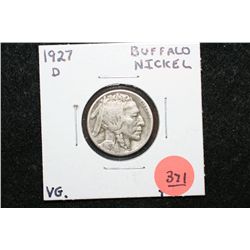1927-D Buffalo Nickel, VG