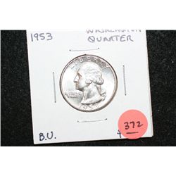 1953 Washington Quarter, BU