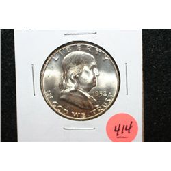 1952-D Ben Franklin Half Dollar