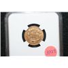 Image 2 : 1860 Indian Princess $3 Gold Coin, NGC Graded UNC Details Improperly Cleaned