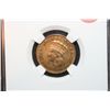 Image 1 : 1878 Indian Princess $3 Gold Coin, NGC Graded AU Details Improperly Cleaned