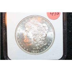 1880-S Silver Morgan $1, NGC Graded MS64