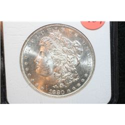 1880-S Silver Morgan $1, NGC Graded MS64