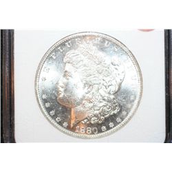 1880-S Silver Morgan $1, NGC Graded MS64
