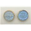 Image 2 : A lot consisting of 2 gold marked percussion  caps, #10 and #12 size, blue labels, by  Winchester Re