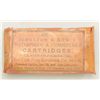 Image 2 : Pack of skin cartridges, 6-count, marked  "Johnson & Dow's, .46-100 cal., with  percussion caps, for
