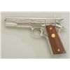 Image 2 : Colt Government Model Series 70 Mark IV .45  ACP cal;. semi-automatic pistol, factory  nickel plated