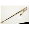 Image 2 : U. S. Naval officers sword, with blade etched  and showing the name "B. L. Canaga" in block  letters