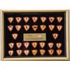 Image 2 : Framed set of 30 Limited Edition Hunt-Wesson  U.S. Olympic Team Commemorative pins from the  1988 Se