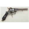 Image 2 : Ornate and large bore double action pinfire  pistol, circa about 1860-70, signed F. De  Vriondo y Ca