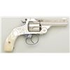 Image 4 : Period engraved Marlin top break DA revolver,  .38 cal., 3-1/4” barrel, nickel finish,  iridescent p