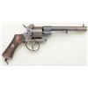 Image 1 : Lefaucheux marked double action large bore  pinfire revolver with Belgian proofs, 6-shot  cylinder, 
