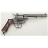 Image 2 : Lefaucheux marked double action large bore  pinfire revolver with Belgian proofs, 6-shot  cylinder, 
