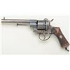 Image 3 : Lefaucheux marked double action large bore  pinfire revolver with Belgian proofs, 6-shot  cylinder, 