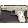 Image 2 : Colt Model 1908, .380 cal., pocket auto  factory nickel finish, medallion pearl grips  in original c