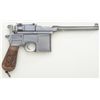 Image 1 : Mauser Broomhandle "Big Red 9" semi-automatic  pistol in very good original condition with  correct 