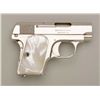 Image 2 : Colt Model 1908 Pocket auto .25 cal., nickel  finish, pearl grips, fine to excellent  condition, in 