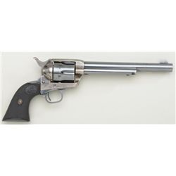 Colt SAA revolver, .38 WCF cal., 7-1/2”  barrel, blue and case hardened finish,  checkered black har