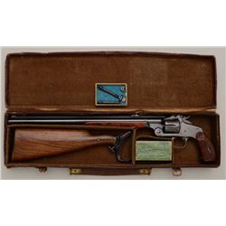 Outstanding Smith & Wesson Model 320  revolving rifle in original case with stock  and accessories, 