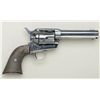 Image 1 : Colt SAA revolver, .32 WCF cal., 4-3/4”  barrel, old quality re-blued finish,  checkered black hard 