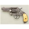 Image 4 : Merwin & Hulbert Third Model Pocket Army DA  revolver, factory engraved with panel scene  of an Amer