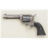 Image 2 : Colt SAA revolver, .38-40 cal., 4-3/4”  barrel, blue and case hardened finish,  checkered black hard