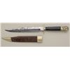 Image 1 : Clip point Bowie knife with reclining lion,  coffin shaped pommel marked I Ppefer, John  Co, Sheffie