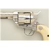 Image 8 : Colt Single Action Army revolver, .44-40  cal., 4-3/4" barrel, nicely scroll engraved,  nickel plate