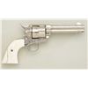 Image 2 : Colt Single Action Army revolver, .45 Colt  cal., 4-3/4" barrel, western style scroll  engraved, nic