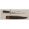 Image 1 : Clip point Bowie knife marked G. Wostenholm  and Son Washington Works Sheffield with  I.X.L. stamped