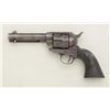 Image 2 : Colt Single Action Army revolver, .45 cal.,  4-3/4" barrel, traces of original finish,  hard rubber 