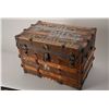 Image 1 : Beautifully decorated steamer trunk belonging  to William Sweeny, Band Director of Buffalo  Bill's W