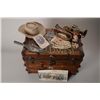 Image 4 : Beautifully decorated steamer trunk belonging  to William Sweeny, Band Director of Buffalo  Bill's W