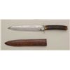 Image 3 : Spearpoint Bowie knife marked Nappan Brothers  with their hallmark, "The Hunters Companion"  stamped