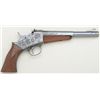 Image 1 : Remington Model 1891, .22 LR cal. single shot  pistol, showing 8" half round/half octagon  barrel, P