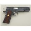 Image 2 : Colt National Match .45 ACP cal.,  semi-automatic pistol with interesting serial  #12345NM, blue fin