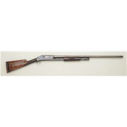 Winchester Model 1897 factory marked trap  gun, 12 gauge, 30" barrel, with Damascus  pattern on barr