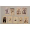 Image 1 : Lot of 9 Civil War and Western era CDVs  including one by Brady of a Union Officer,  another of a Un